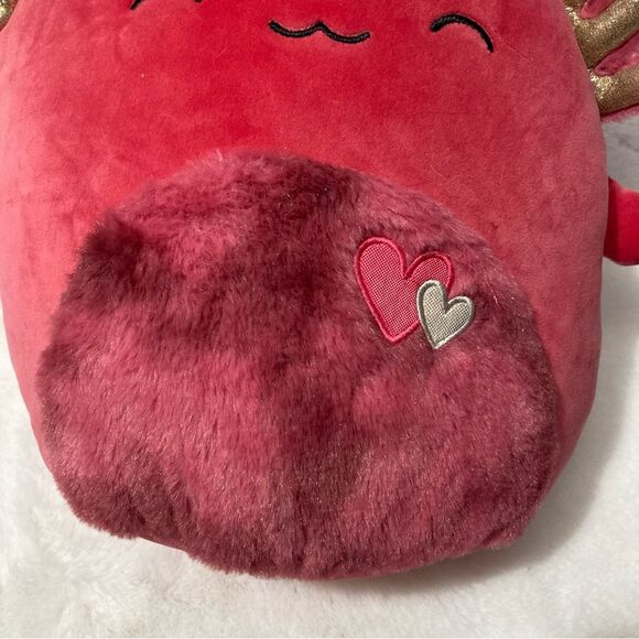 Squishmallows IndieMae Axolotl Plush Pink Valentines 12” 2024 Valentines Squad - Picture 4 of 7